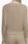 CASHMERE DOLMAN TOP IN WALNUT - Romi Boutique