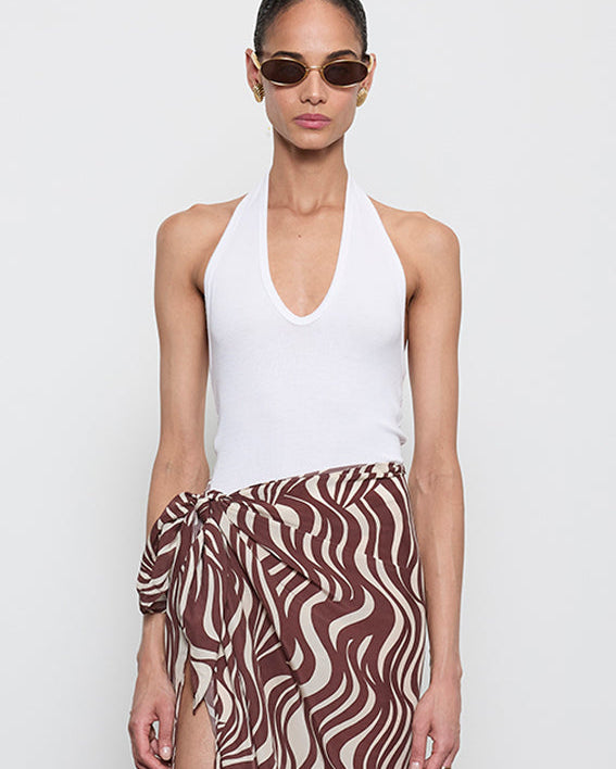 SILK RIB U HALTER by Enza Costa - Romi Boutique