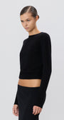 FRANCIS SWEATER IN BLACK - Romi Boutique