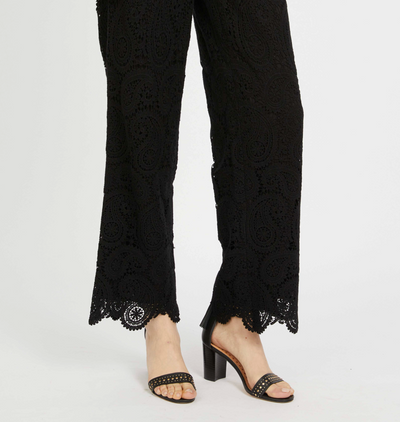 MAXINE LACE PANT IN BLACK