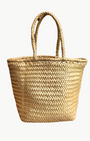 Dragon Diffusion GRACE BASKET SMALL IN GOLD at Romi Boutique