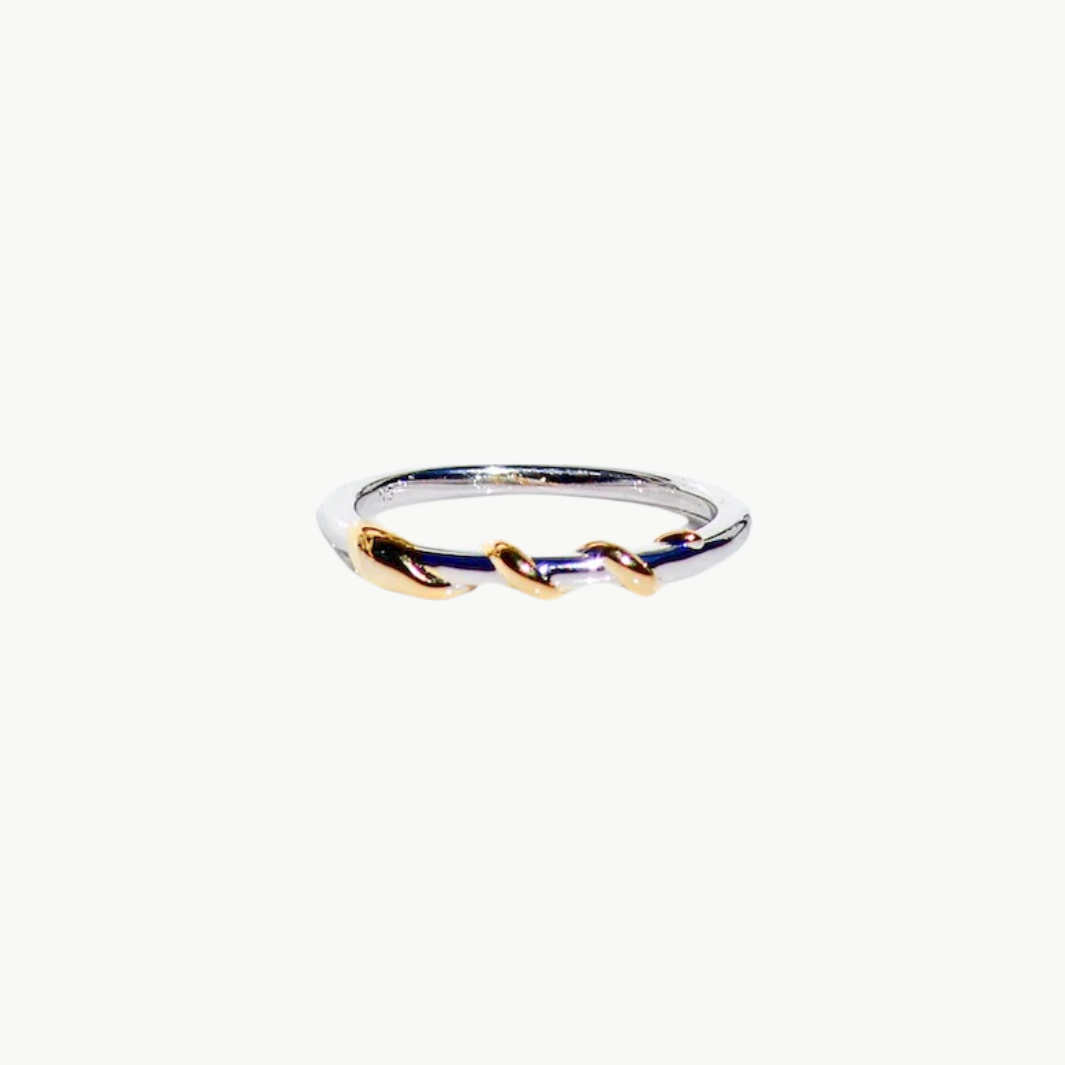 DANCING SNAKE RING IN SILVER