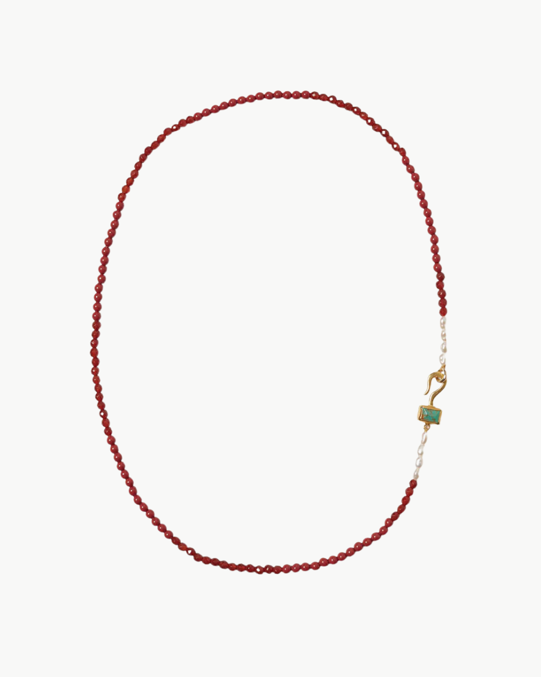 SANTOS NECKLACE IN CARNELIAN MIX by Chan Luu - Romi Boutique