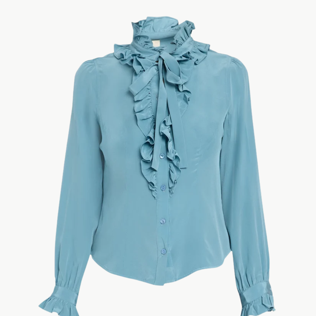 Catroux Long Sleeve Silk Blouse