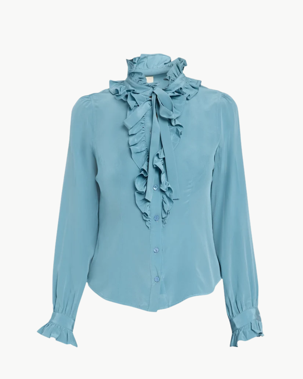 Catroux Long Sleeve Silk Blouse