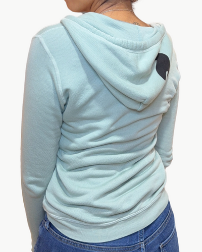 SUPERFLUFF LUX ZIP HOODIE IN TEXAS STORM