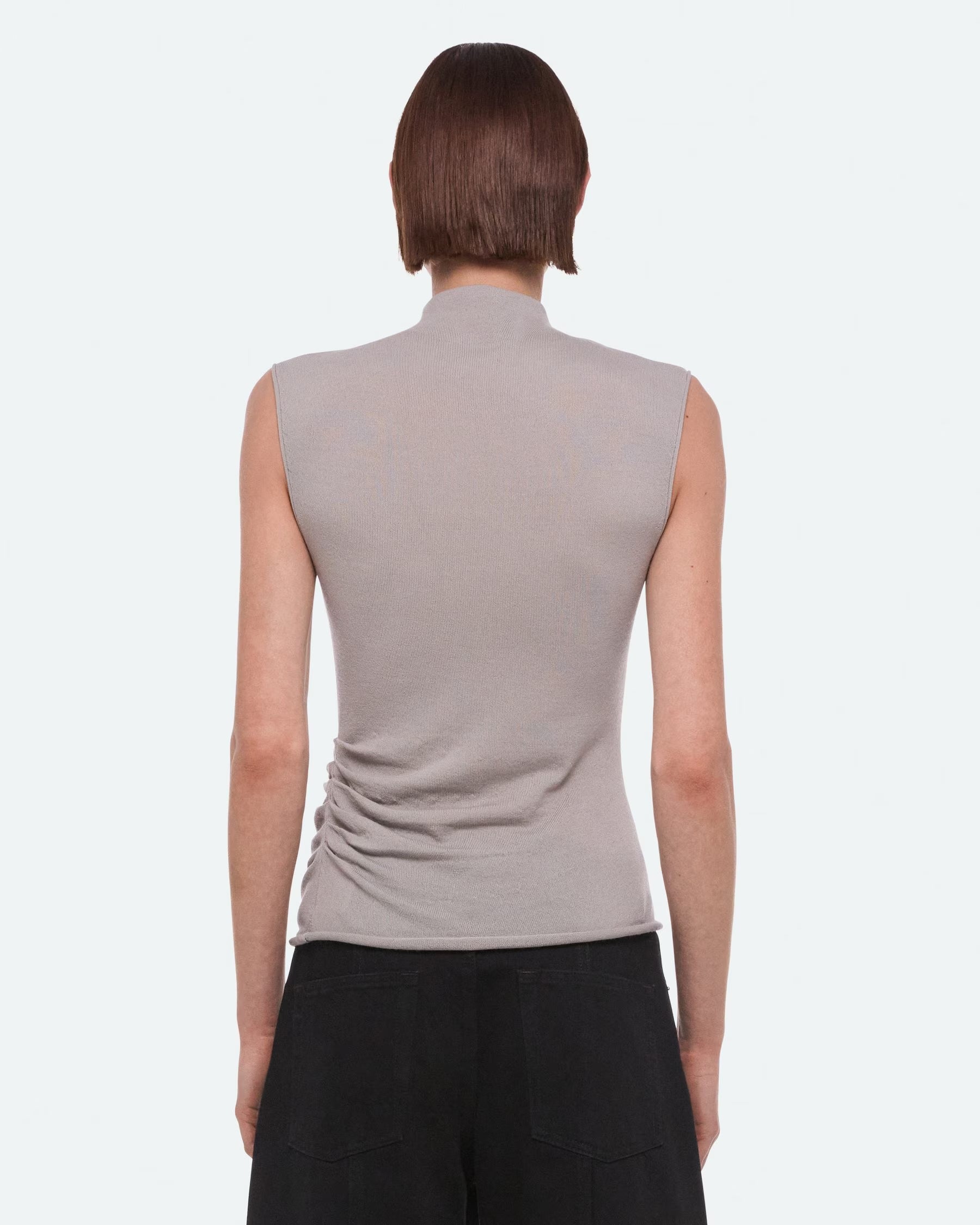 Button Turtleneck Tank
