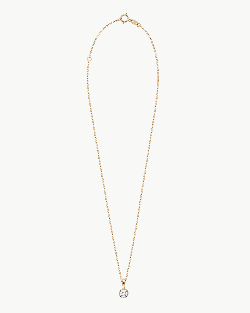 Emerson Stone Solstice Petite Bezel Diamond Necklace at Romi Boutique