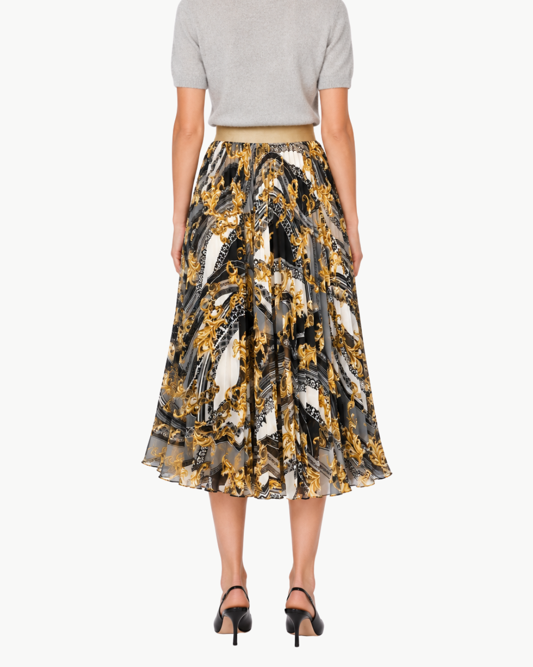 Loyd/Ford Midi-Length Chiffon Skirt at Romi Boutique
