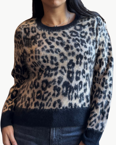 CAROLINE FLUFFY LEO IN LEOPARD CAMEL