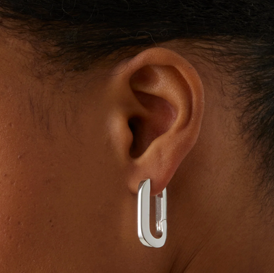 U-LINK EARRINGS IN SILVER