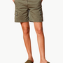 Mason's CHILE CARGO BERMUDA SHORT IN MILITARY GREEN at Romi Boutique