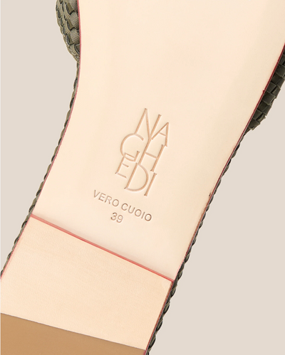 ST. BARTHS SLIDE IN OLIVE