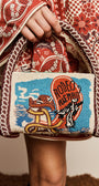 Alemais Ace Beaded Barrel Bag at Romi Boutique