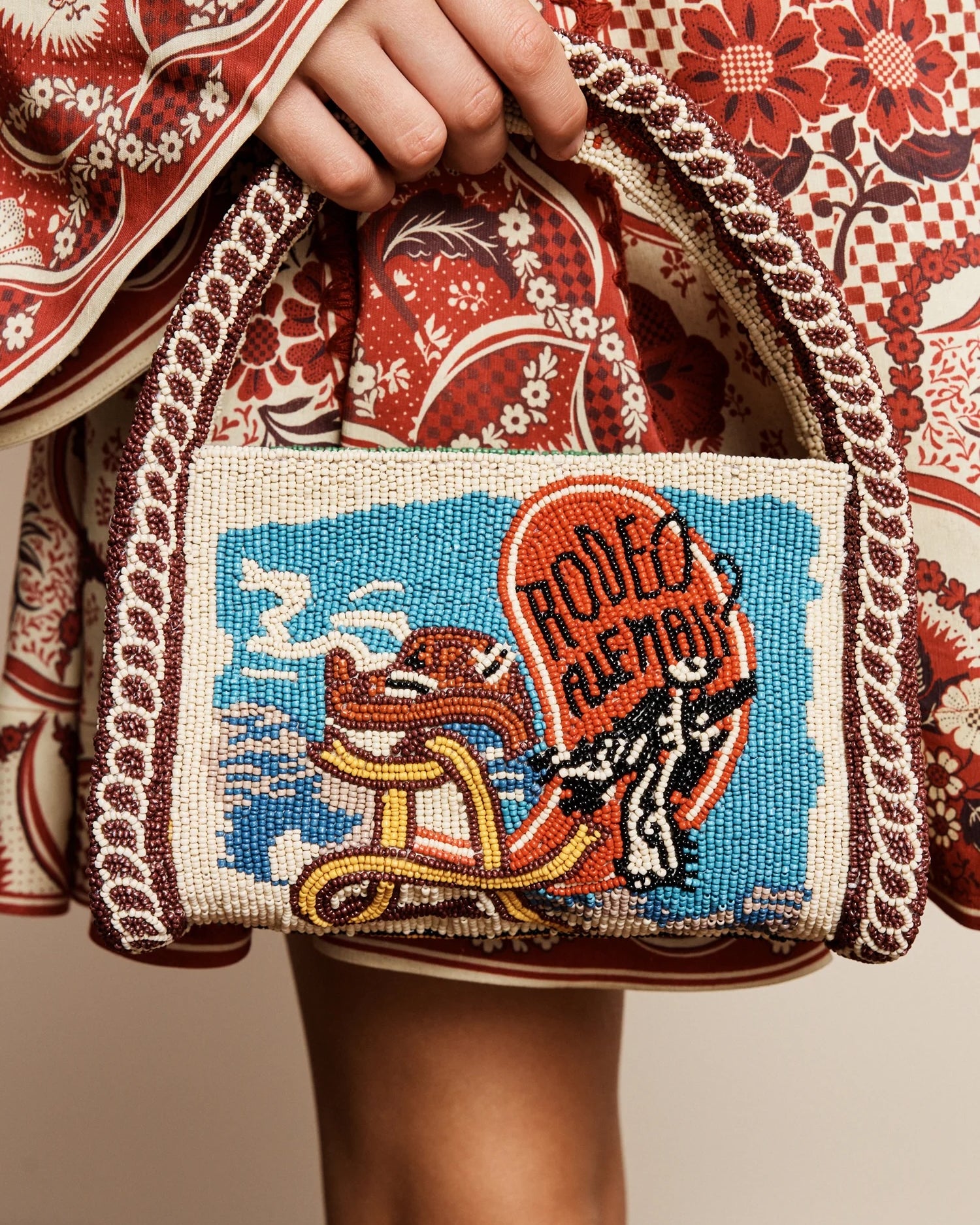 Ace Beaded Barrel Bag