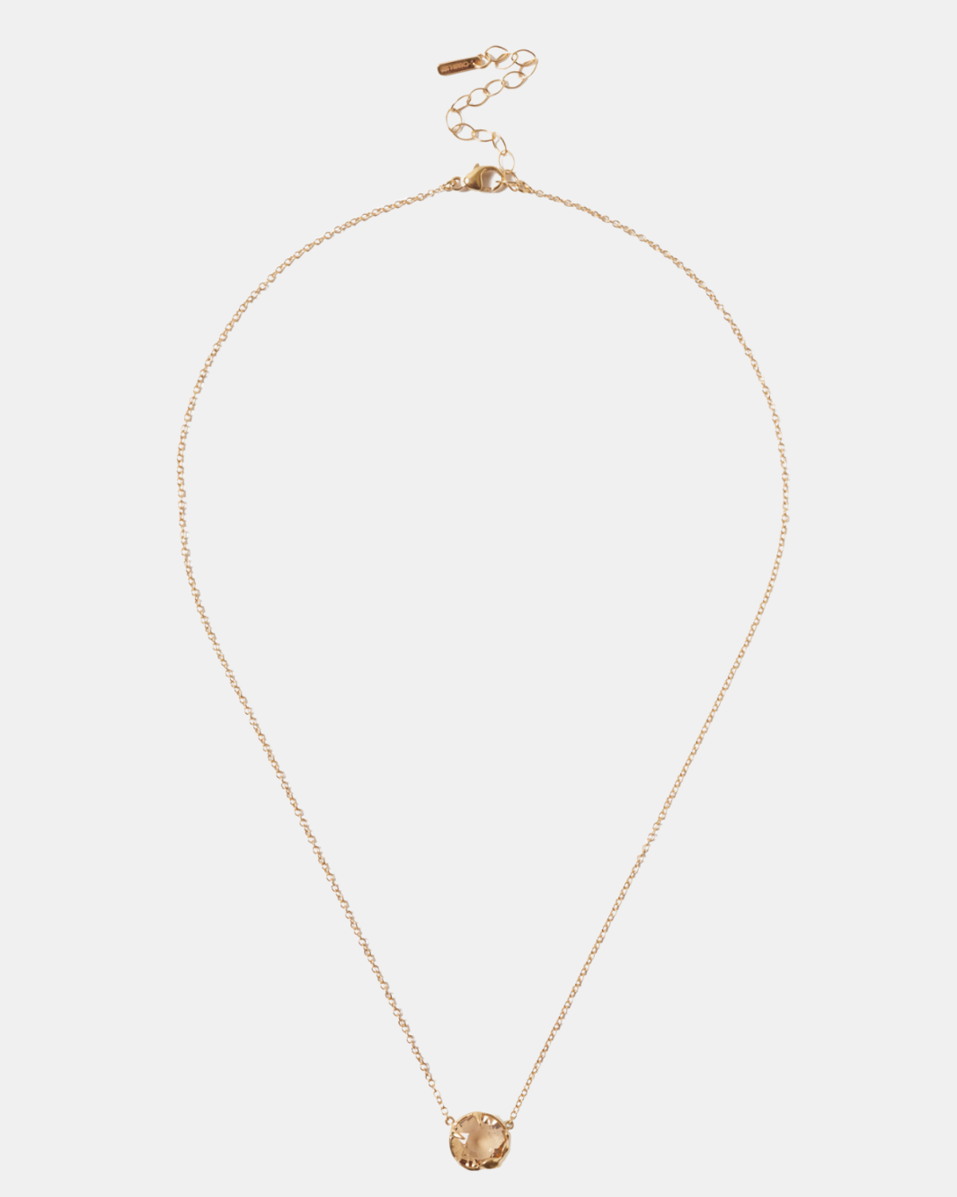 CRYSTAL NECKLACE IN LIGHT COLORADO TOPAZ