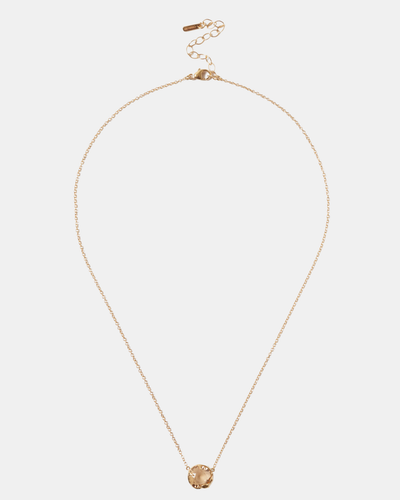 CRYSTAL NECKLACE IN LIGHT COLORADO TOPAZ