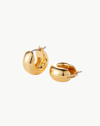 MINI TOME HOOP EARRING IN GOLD