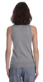 Minnie Rose SUPIMA COTTON CASHMERE SCOOP NECK TANK at Romi Boutique