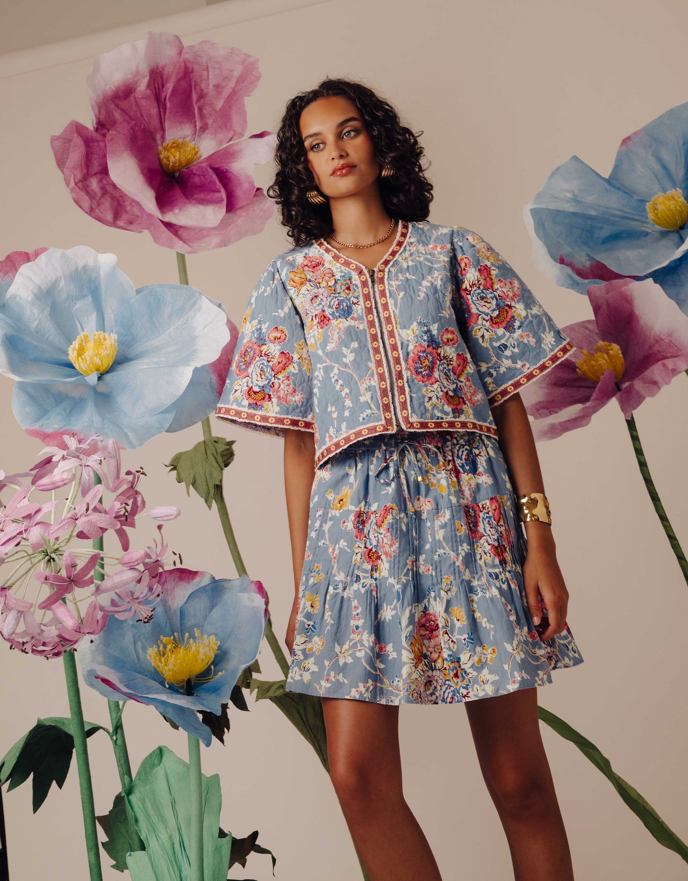 GARDINA JACKET IN POWERSCOURT GARDEN FLORAL
