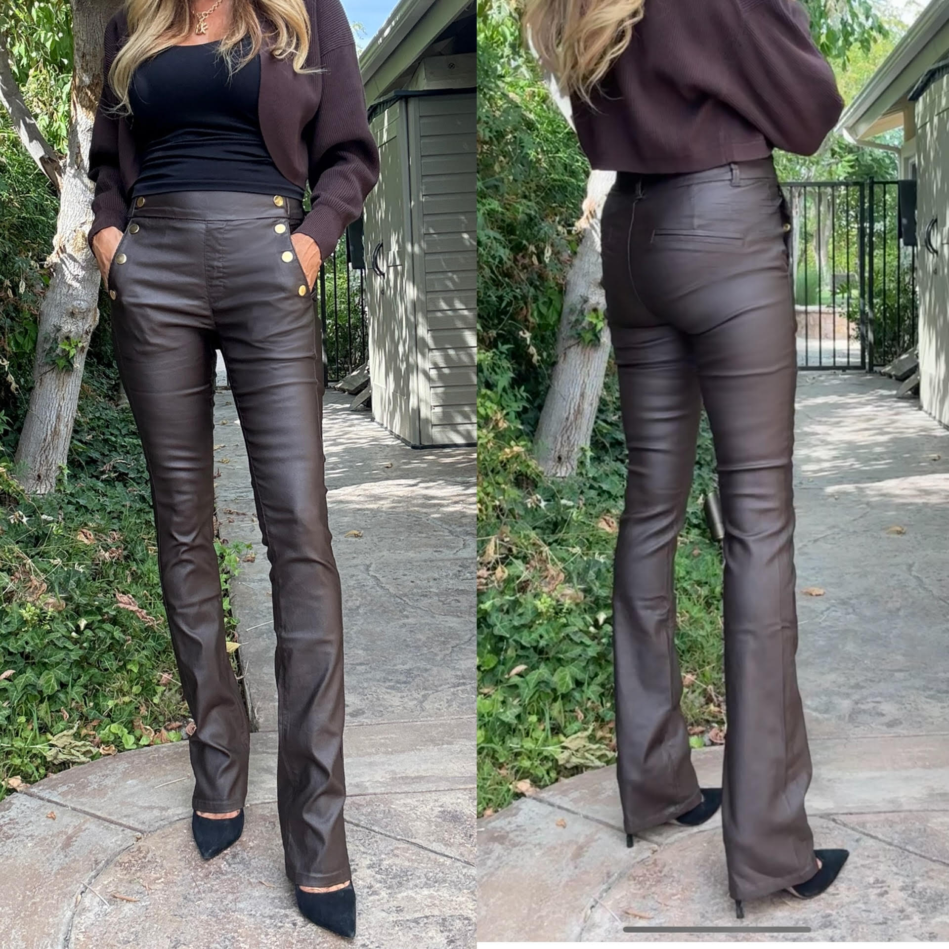 Bevy Flog Ellen Vegan Pant at Romi Boutique