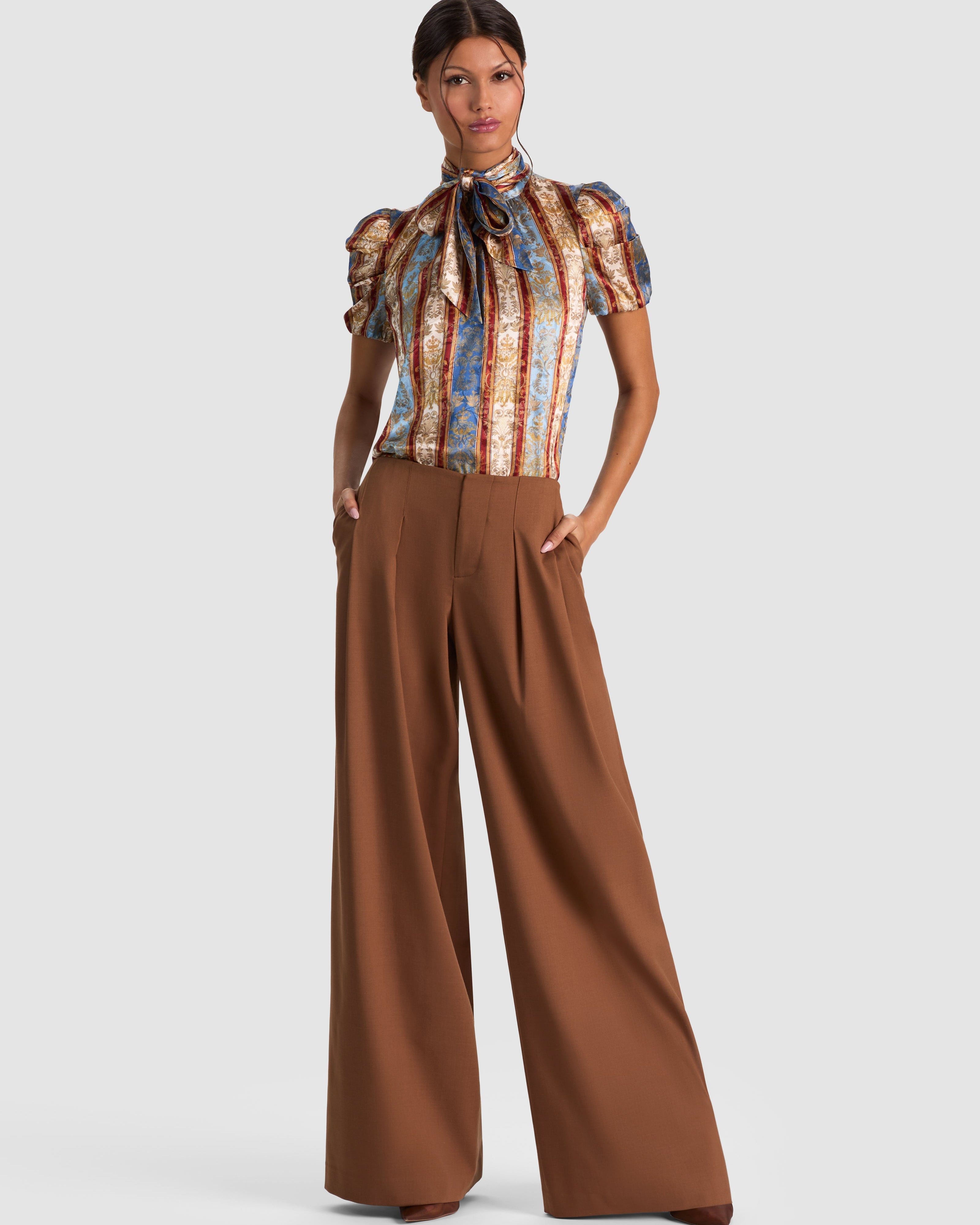 Brentley Tie Neck Blouse