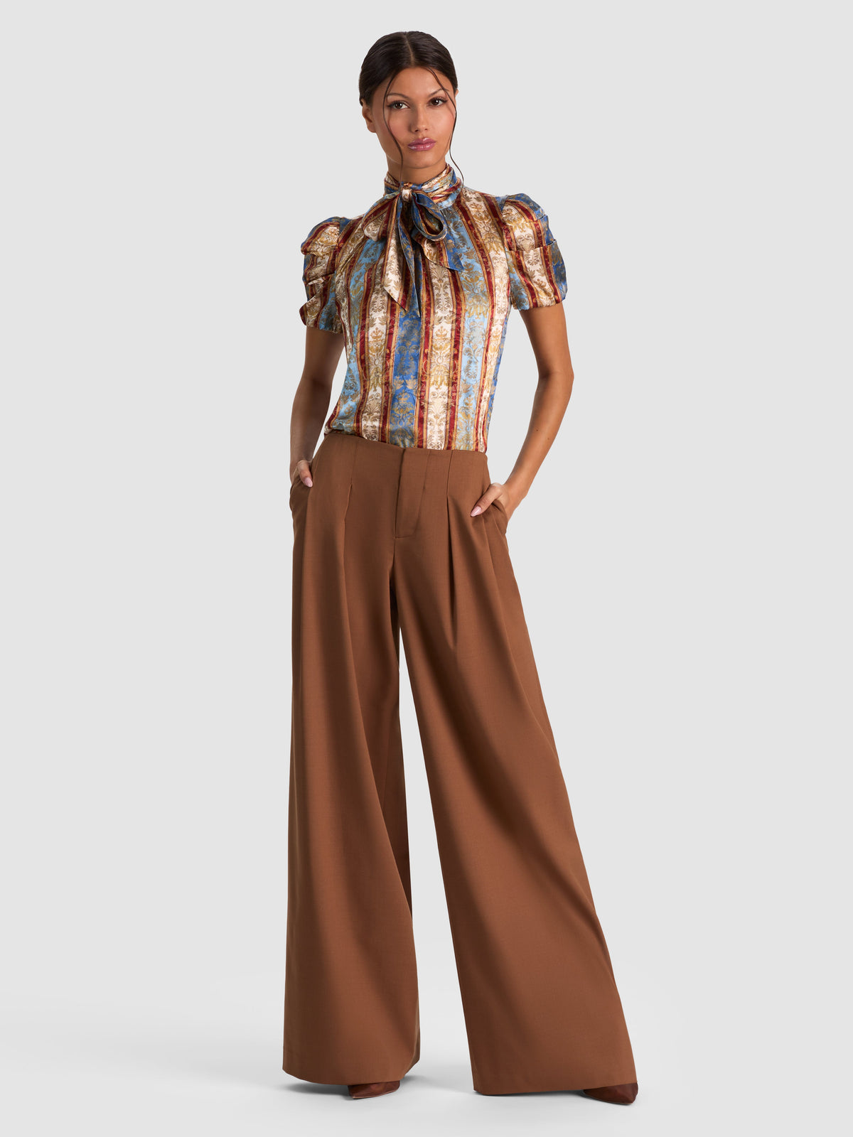 Brentley Tie Neck Blouse