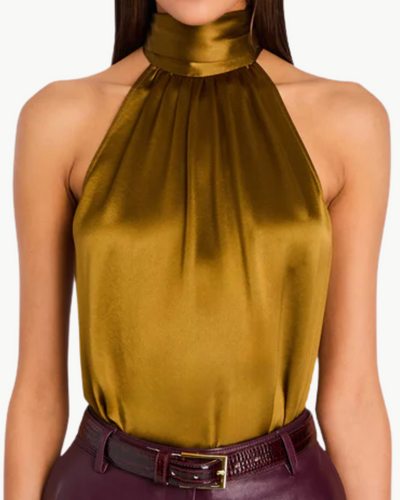 MARTINA TOP IN OCHRE