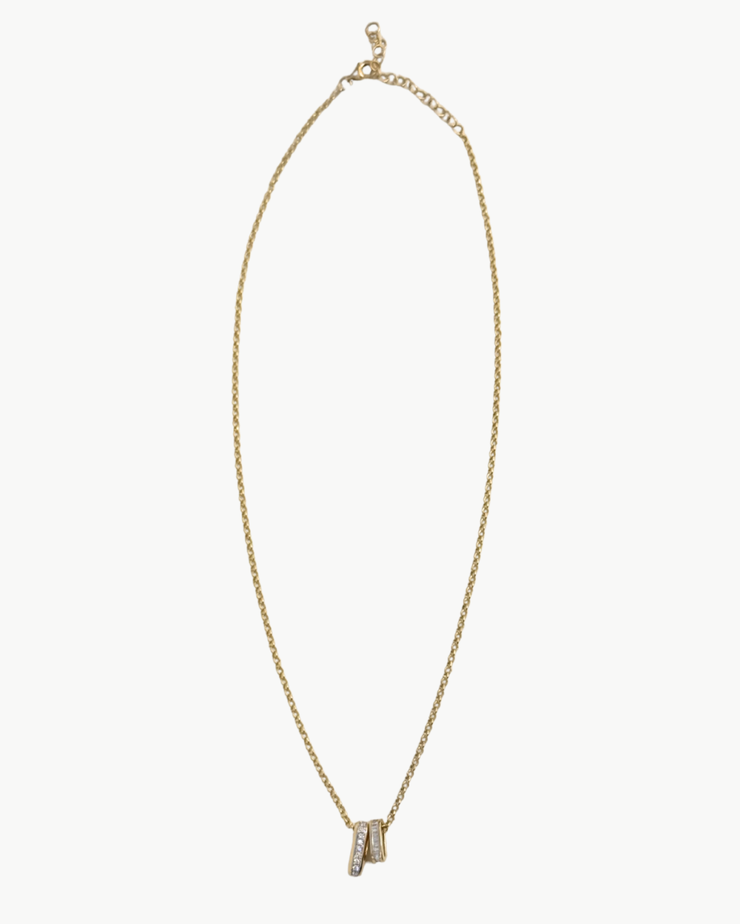 DIAMOND LINK NECKLACE IN GOLD - Romi Boutique