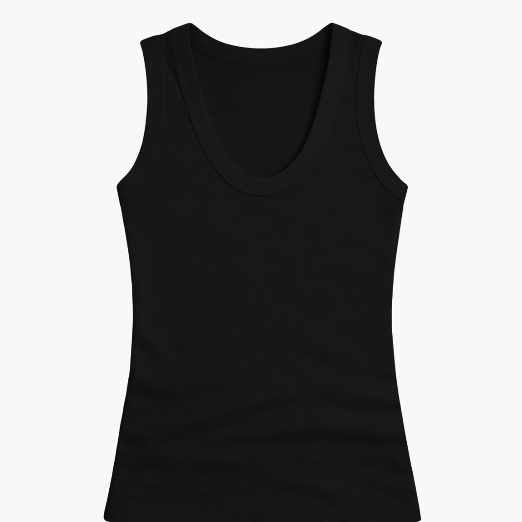 Enza Costa SUPIMA BABY RIB CROPPED TANK at Romi Boutique
