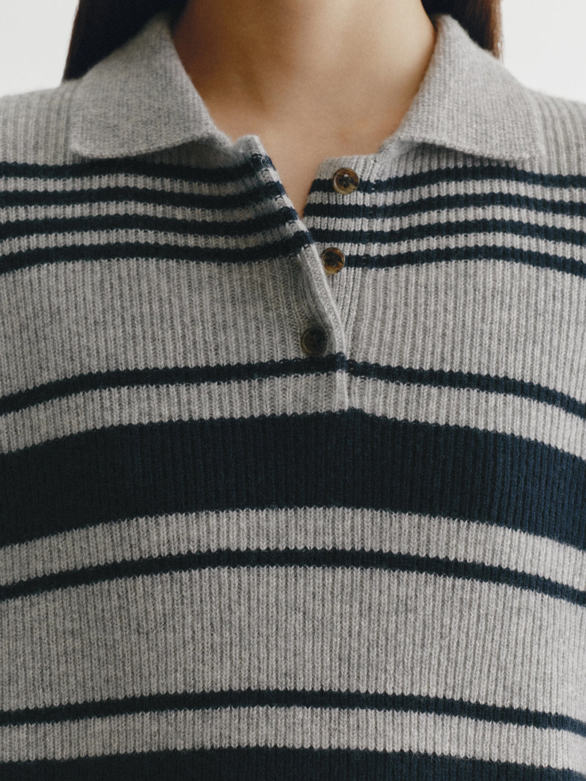 Lisa Yang Tinna Stripes Sweater at Romi Boutique