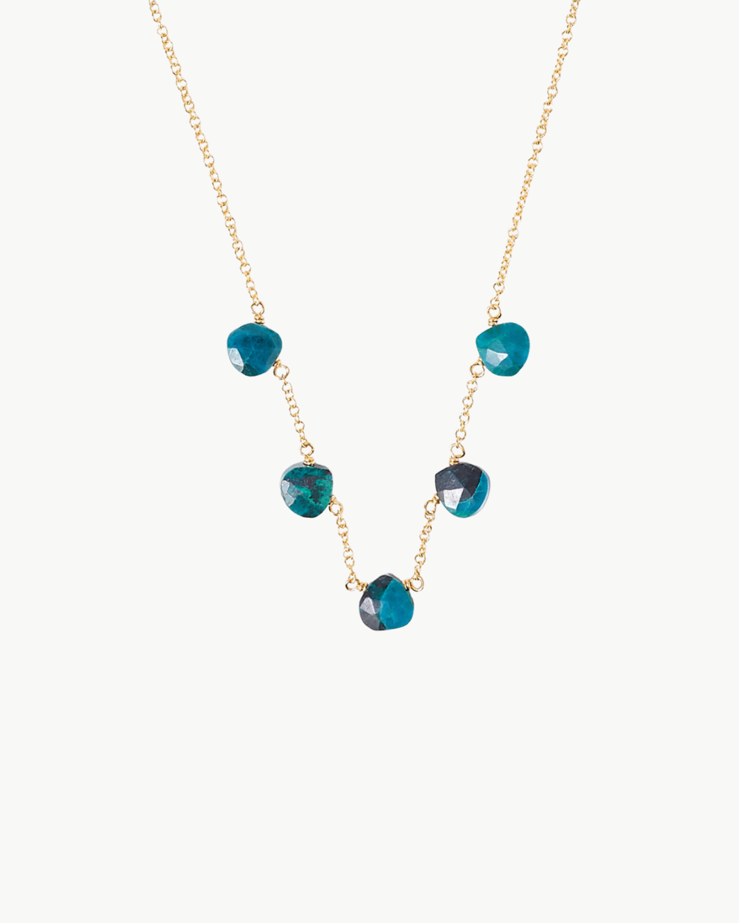 Chan Luu DANGLE NECKLACE IN CHRYSOCOLLA at Romi Boutique