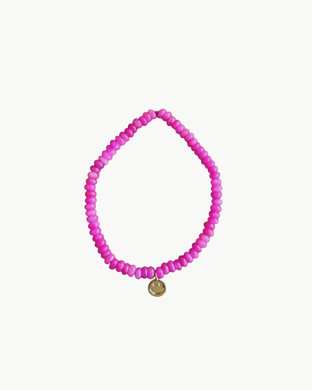 SKINNY CHARM BRACELET IN MAGENTA