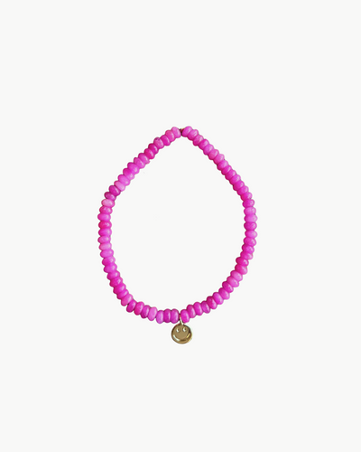 SKINNY CHARM BRACELET IN MAGENTA