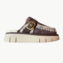 Mou Bounce Clog Buckle Strap In Brown Pepper at Romi Boutique