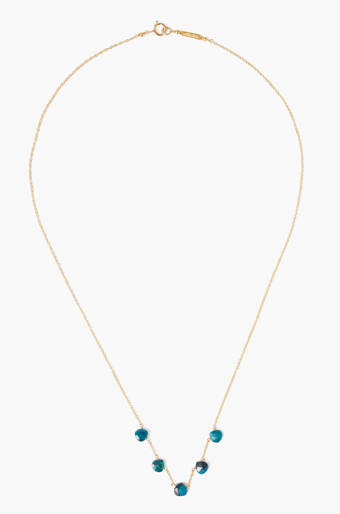 Chan Luu DANGLE NECKLACE IN CHRYSOCOLLA at Romi Boutique