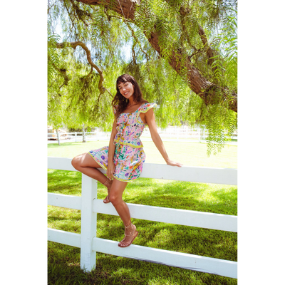 FLEUR MINI DRESS IN SUNSHINE PRINT