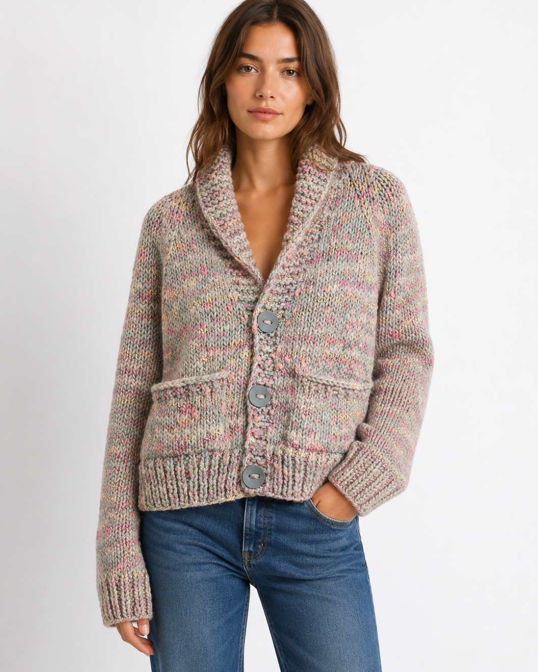 Short Slub Cardigan