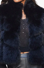 Generation Love ROSARIO FAUX FUR VEST at Romi Boutique