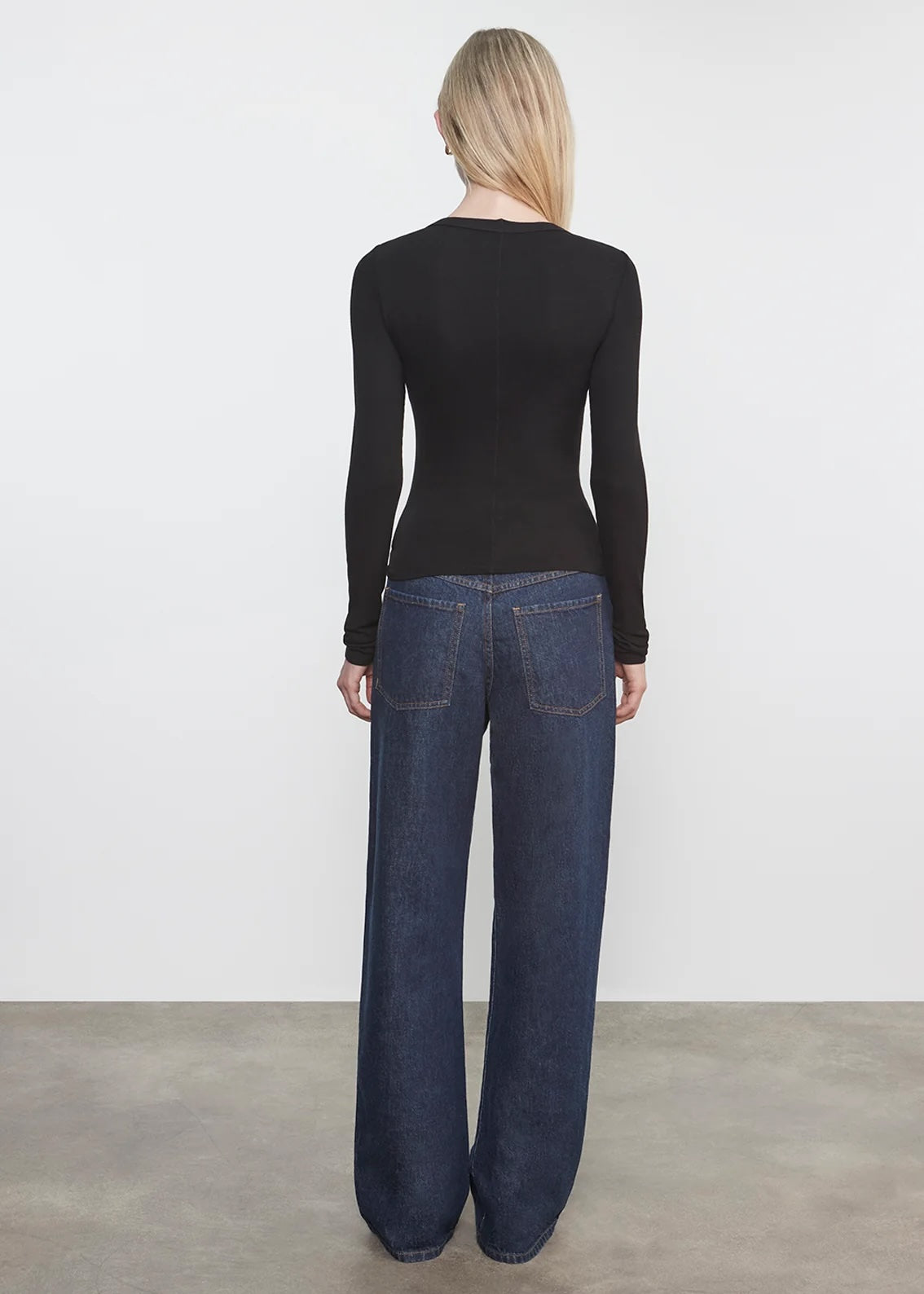 Fluid Silk Rib Essential Crew