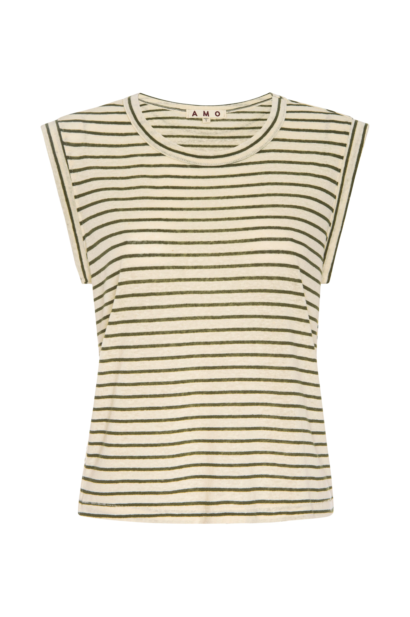 SLEEVELESS LOVE TEE IN RESEDA MULTI - Romi Boutique