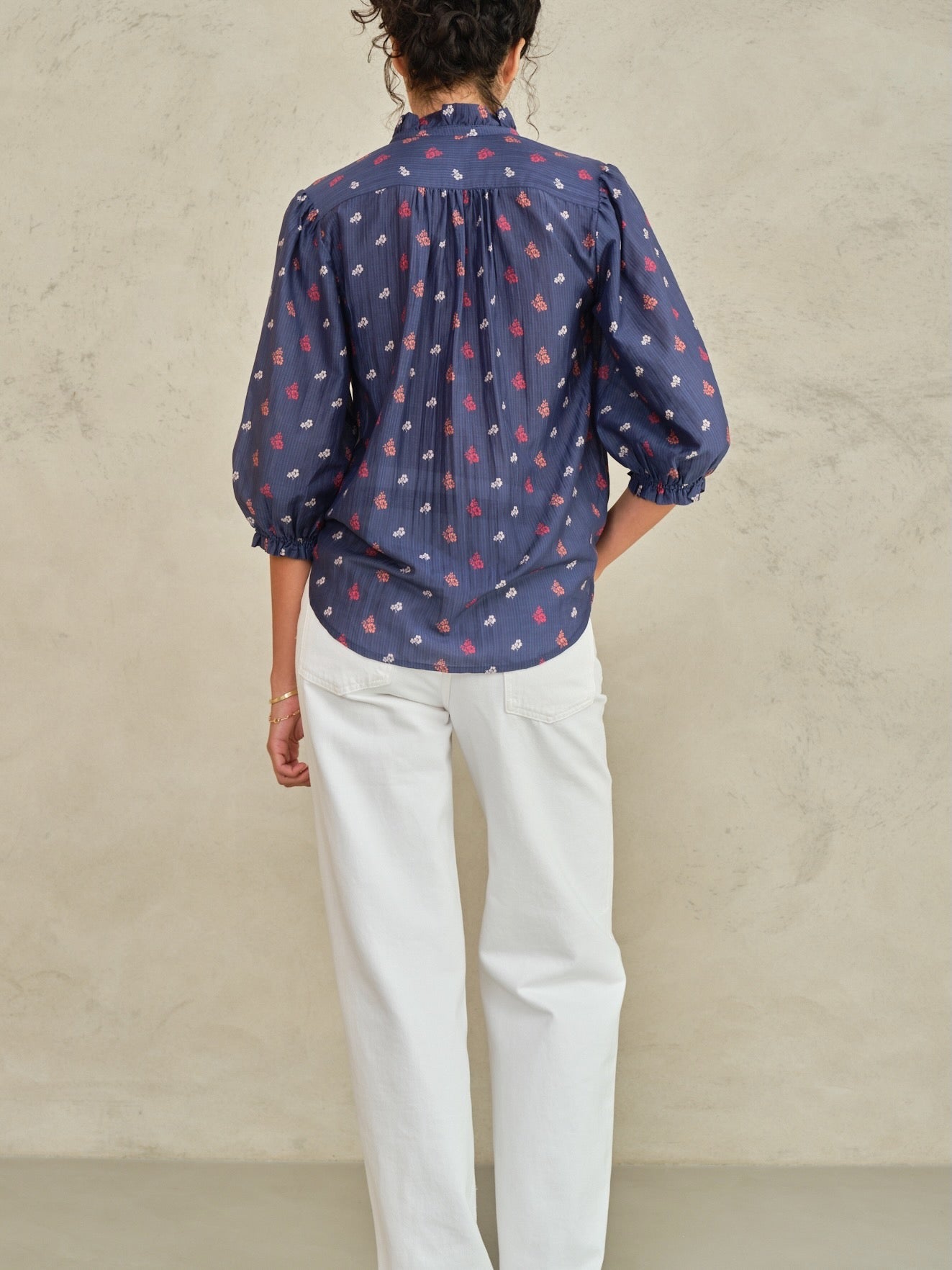 Mabe Auden Print Top at Romi Boutique