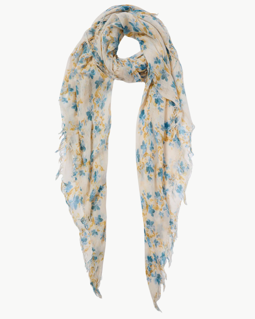 CASHMERE AND SILK SCARF IN LAGOON