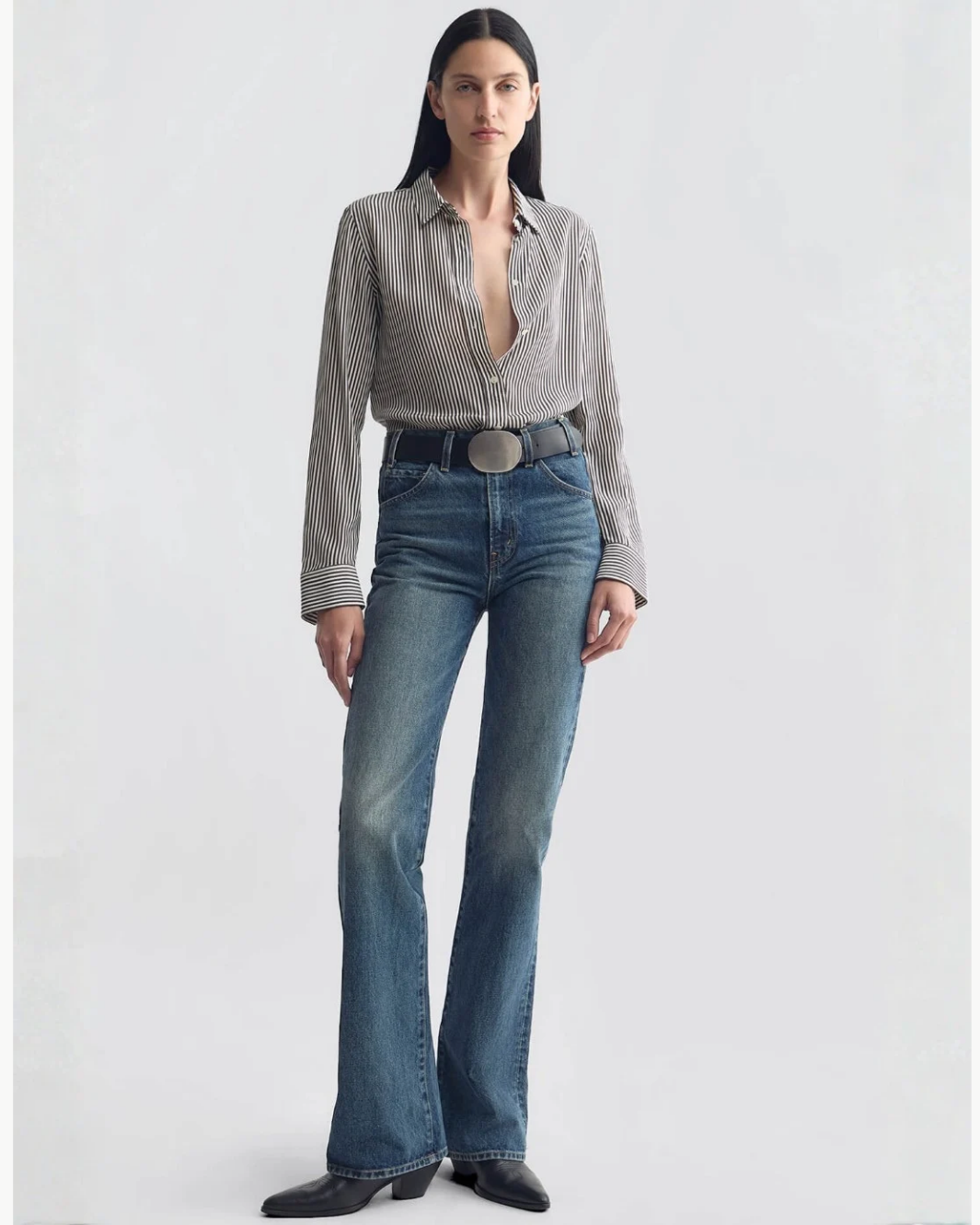 Nili Lotan Gaia Silk Shirt at Romi Boutique