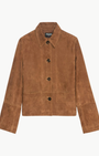Zadig & Voltaire LESSA CROPPED SUEDE JACKET at Romi Boutique