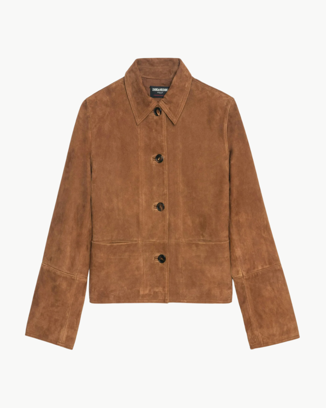 Zadig & Voltaire LESSA CROPPED SUEDE JACKET at Romi Boutique