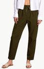 Pharaoh ANDY PANT IN WASHED CANVA IN ARMY at Romi Boutique