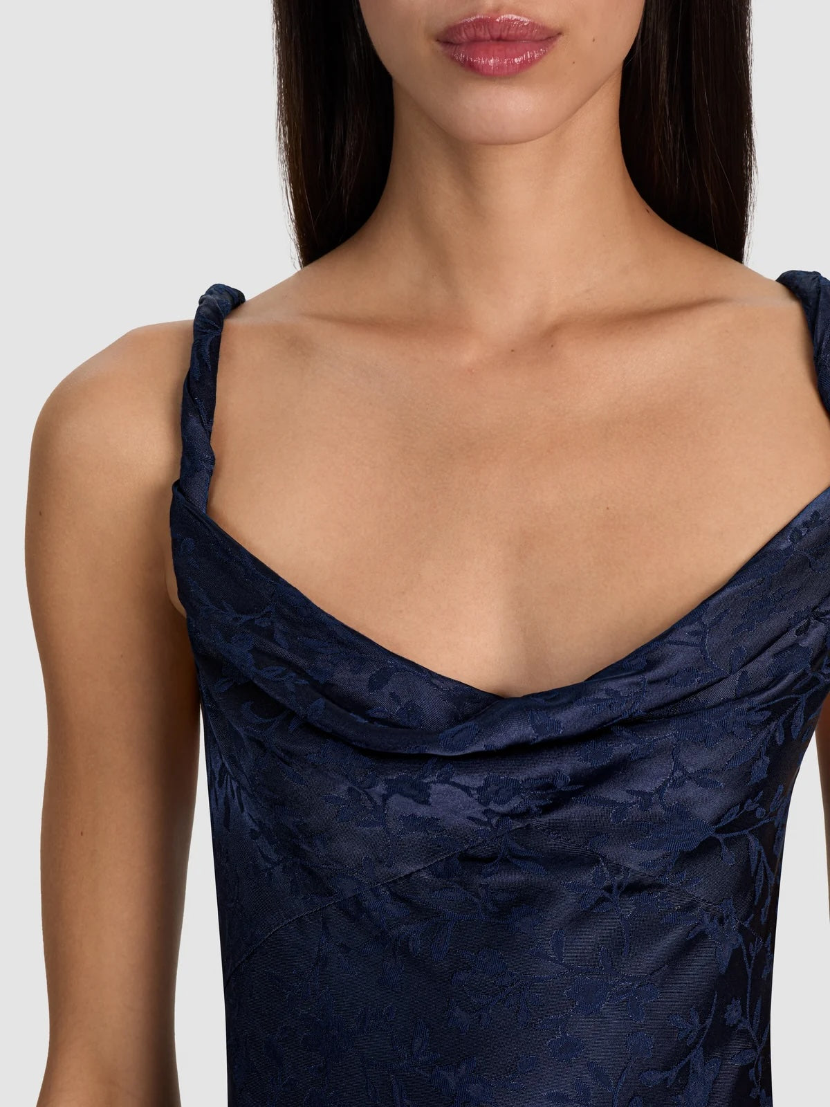 Monique Twist Strap Midi Dress