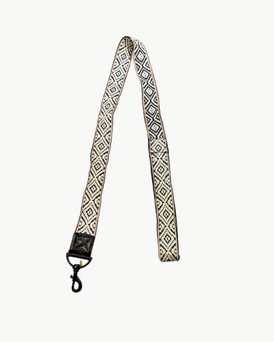 WOVEN STRAP IN BLACK/WHITE DIAMOND