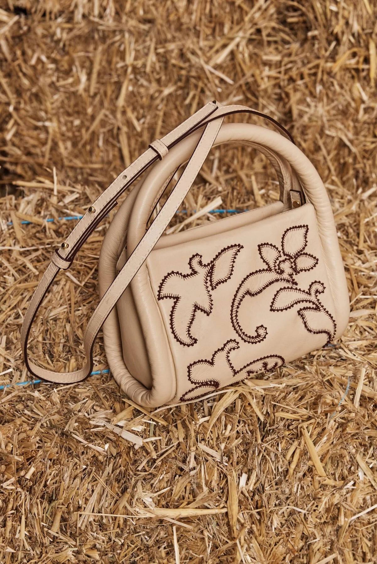 Alemais Duke Leather Applique Bag at Romi Boutique